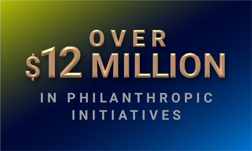 Over $12 Million In Philanthropic Initiatives